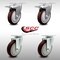 Service Caster 5 Inch SS Maroon Polyurethane Top Plate Caster Total Lock Brakes SCC, 2PK SCC-SSTTL20S514-PPUB-MRN-2-S-2 - alternate 4